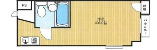 ラ・フィーネ3号館【210号室】の間取り