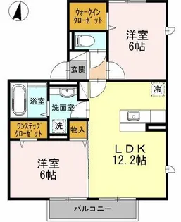ソレイユ鈴の宮【2階】の間取り