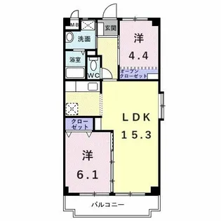 エミネンス深井【2階】の間取り