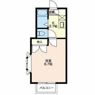 コーポラス・ソーシャル【2階】の間取り