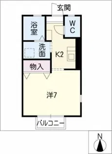 プリシェール室賀B棟【2階】の間取り