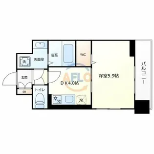 レジュールアッシュ緑橋駅前【3階】の間取り