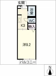 プランドールS B棟【2階】の間取り