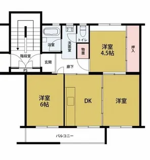 狭山住宅第五号棟【5階】の間取り