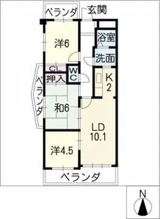 HAST御器所【1階】の間取り