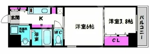 ファーストレジデンス玉造【7階】の間取り