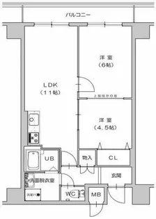 第20柴田マンション【4階】の間取り