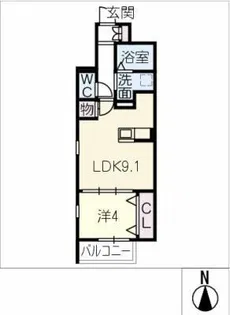 ARK名古屋駅南【1階】の間取り