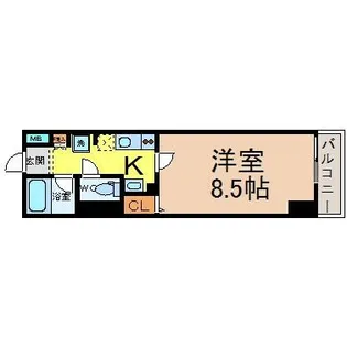 ベレーサ名駅ウエスト【3階】の間取り