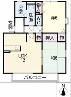 ハイカムール新居【1階】の間取り