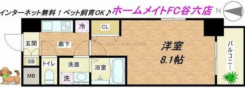 レオンコンフォート本町東【10階】の間取り