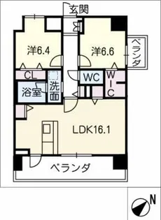 ラ コンフィアンス【4階】の間取り