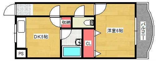 貴和ビル【503号室】の間取り