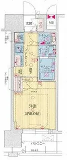 プレサンスドームシティ【7階】の間取り