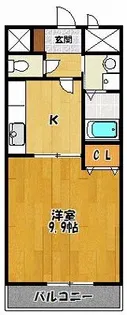 アンプルールクラージュKAZUBON【1階】の間取り