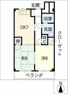 朝日ビル【4階】の間取り