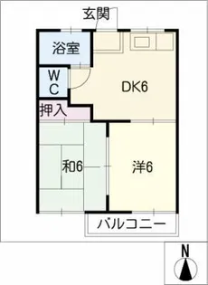 フォーブル橘【2階】の間取り