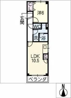 朝日ビル【4階】の間取り