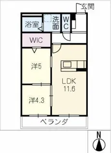 仮)柏森黒野マンション【2階】の間取り