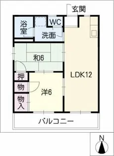 プチタウン神沢A棟【2階】の間取り