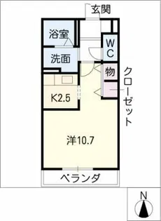 グランシャリオ【2階】の間取り