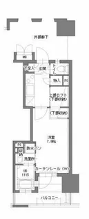 アクタス博多Vタワー【8階】の間取り