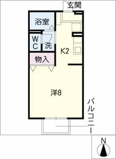 シャンテロッコー二番館【1階】の間取り