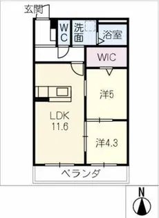 仮)柏森黒野マンション【1階】の間取り