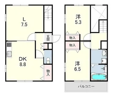 サテライト芦屋船戸町【1階】の間取り