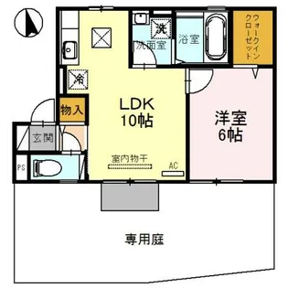 グランドゥール【1階】の間取り