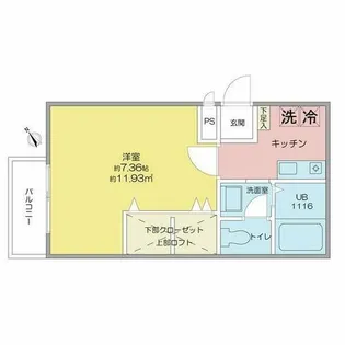 アマラントローザ【1階】の間取り