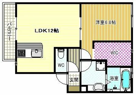 Toile blanche【2階】の間取り