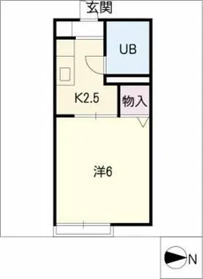 フレグランス元宮【2階】の間取り
