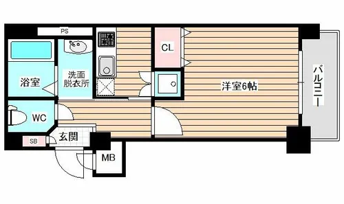 ジュネーゼ野田エコール【5階】の間取り