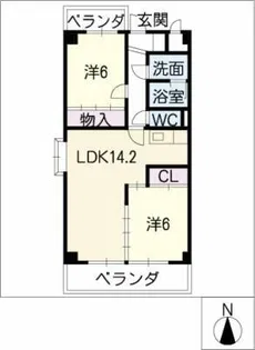 アネックス【1階】の間取り