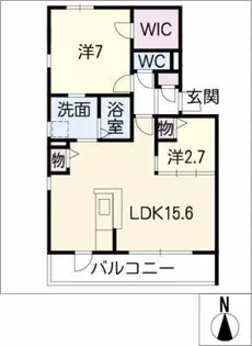 ボナール大石A棟【1階】の間取り