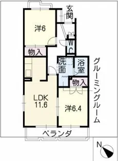 ベルソーナ【2階】の間取り
