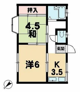 カーサ雅【2階】の間取り