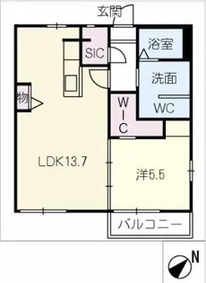 グリーンハウス山本【2階】の間取り