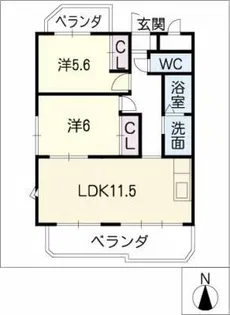CREST1【8階】の間取り