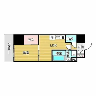 コンフォリア江坂【15階】の間取り