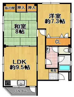 ハウスシンガイ【2階】の間取り