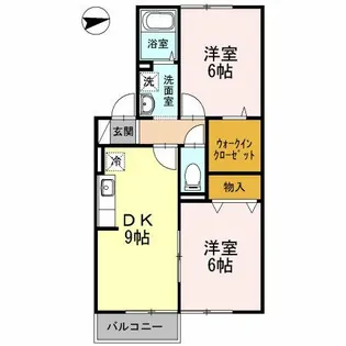 福岡県北九州市若松区宮前町【アパート】の間取り