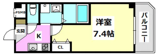 AILE南茨木【4階】の間取り