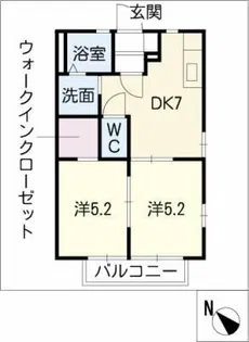 ファミールT【1階】の間取り
