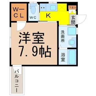 ル・ベリエ平安通【2階】の間取り