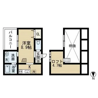 Milestone(マイルストーン)【2階】の間取り