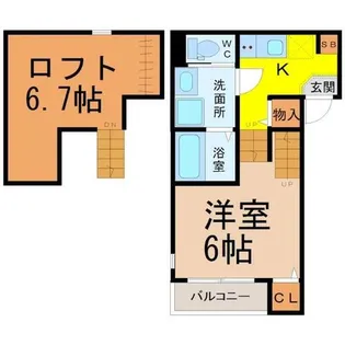 テラス吹上【1階】の間取り