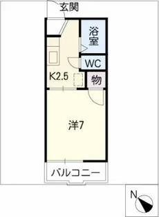 ハイライフ116B棟【1階】の間取り