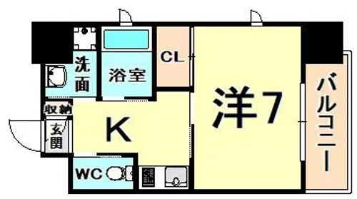 リブネスコート伊丹【5階】の間取り